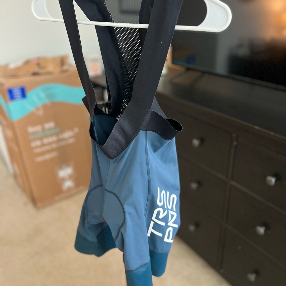 Blue Cycling Bib Shorts